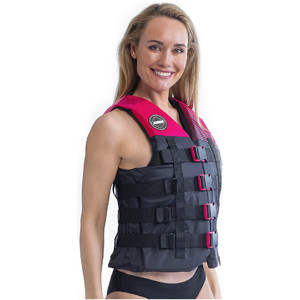 2021 Jobe 50N 4-Buckle Impact Vest 244820006 - Hot Pink